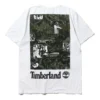 Timberland SS20 z nadrukiem, szorty, białe