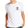 Timberland SS20 z nadrukiem, szorty, białe