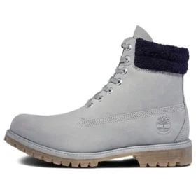 Wodoodporne 6-calowe buty z podwójnym kołnierzem „Grey Furry Blue” Wodoodporne 6-calowe buty z podwójnym kołnierzem „Grey Furry Blue”
