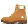 Wodoodporne botki Heritage 6-Inch „Pszeniczny Nubuck with Gold”