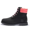 Wodoodporne botki Linden Woods 6-Inch „Czarny Nubuck with Pink”
