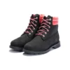 Wodoodporne botki Linden Woods 6-Inch „Czarny Nubuck with Pink”