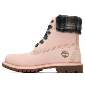 Wodoodporne botki Lindon Woods 6-Inch Boot „Różowy nubuk i czarny kołnierz z nadrukiem”
