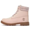 Wodoodporne botki Lindon Woods 6-Inch „Pink Nubuck and Printed Collar”