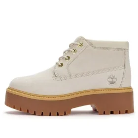 Wodoodporne botki sznurowane Stone Street Mid „White Nubuck” Wodoodporne botki sznurowane Stone Street Mid „White Nubuck”