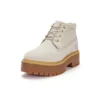 Wodoodporne botki sznurowane Stone Street Mid „White Nubuck”