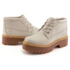 Wodoodporne botki sznurowane Stone Street Mid „White Nubuck”