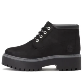 Wodoodporne botki typu chukka Stone Street Premium Platform „Czarny Nubuck” Wodoodporne botki typu chukka Stone Street Premium Platform „Czarny Nubuck”