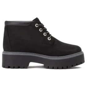 Wodoodporne botki typu chukka Stone Street Premium Platform „Czarny Nubuck” Wodoodporne botki typu chukka Stone Street Premium Platform „Czarny Nubuck”