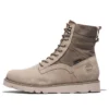 Wodoodporne botki Vibram z skóry i tkaniny „Beige Suede”