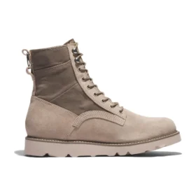 Wodoodporne botki Vibram z skóry i tkaniny „Beige Suede” Wodoodporne botki Vibram z skóry i tkaniny „Beige Suede”