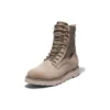 Wodoodporne botki Vibram z skóry i tkaniny „Beige Suede”