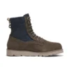 Wodoodporne botki Vibram z skóry i tkaniny „Olive Green Suede”