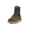Wodoodporne botki Vibram z skóry i tkaniny „Olive Green Suede”