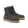 Wodoodporne botki Vibram z skóry i tkaniny „Olive Green Suede”