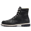 Wodoodporne botki z noskiem typu moc-toe Redwood Falls „Czarny Full-Grain”