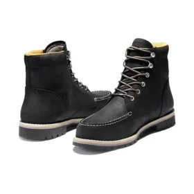 Wodoodporne botki z noskiem typu moc-toe Redwood Falls „Czarny Full-Grain” Wodoodporne botki z noskiem typu moc-toe Redwood Falls „Czarny Full-Grain”
