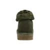 Wodoodporne botki z rolowaną cholewką Authentics „Olive Green”