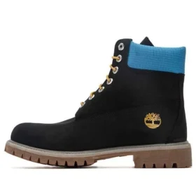 Wysokiej jakości 6-Inch Waterproof Boot „Czarny nubuk z niebieskim” Wysokiej jakości 6-Inch Waterproof Boot „Czarny nubuk z niebieskim”
