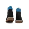 Wysokiej jakości 6-Inch Waterproof Boot „Czarny nubuk z niebieskim”