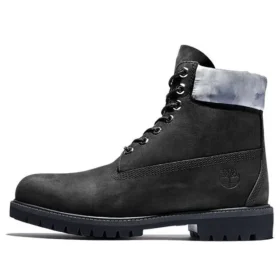 Wysokiej jakości 6-Inch Waterproof Boot „Czarny nubuk z szarym kołnierzem w kamuflażu” Wysokiej jakości 6-Inch Waterproof Boot „Czarny nubuk z szarym kołnierzem w kamuflażu”