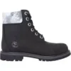 Wysokiej jakości 6-Inch Waterproof Boot „Czarny nubuk z szarym kołnierzem w kamuflażu”