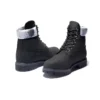 Wysokiej jakości 6-Inch Waterproof Boot „Czarny nubuk z szarym kołnierzem w kamuflażu”
