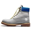 Wysokiej jakości 6-Inch Waterproof Boot „Szare z niebieskim kołnierzem”