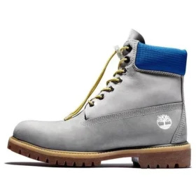 Wysokiej jakości 6-Inch Waterproof Boot „Szare z niebieskim kołnierzem” Wysokiej jakości 6-Inch Waterproof Boot „Szare z niebieskim kołnierzem”