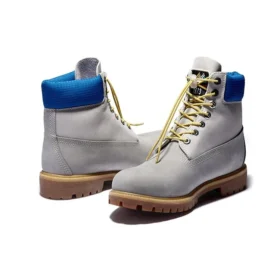 Wysokiej jakości 6-Inch Waterproof Boot „Szare z niebieskim kołnierzem” Wysokiej jakości 6-Inch Waterproof Boot „Szare z niebieskim kołnierzem”