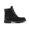 Wysokiej jakości 6-Inch wodoodporne buty o szerokim kroju „Czarny Nubuck”